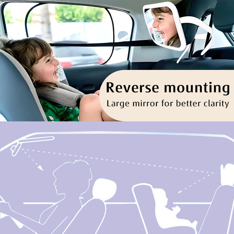 Reverse Mounting Large Mirror High Clarity Observation