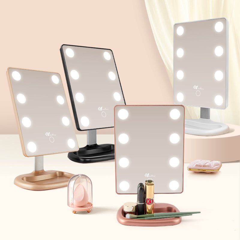 8 leds hollywood vanity mirror with lights desk makeup mirror