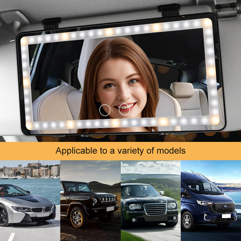 In-Stock USA Warehouse Fast Shipping 3-Color Adjustable Brightness LED Vanity Mirror Rearview With Lights