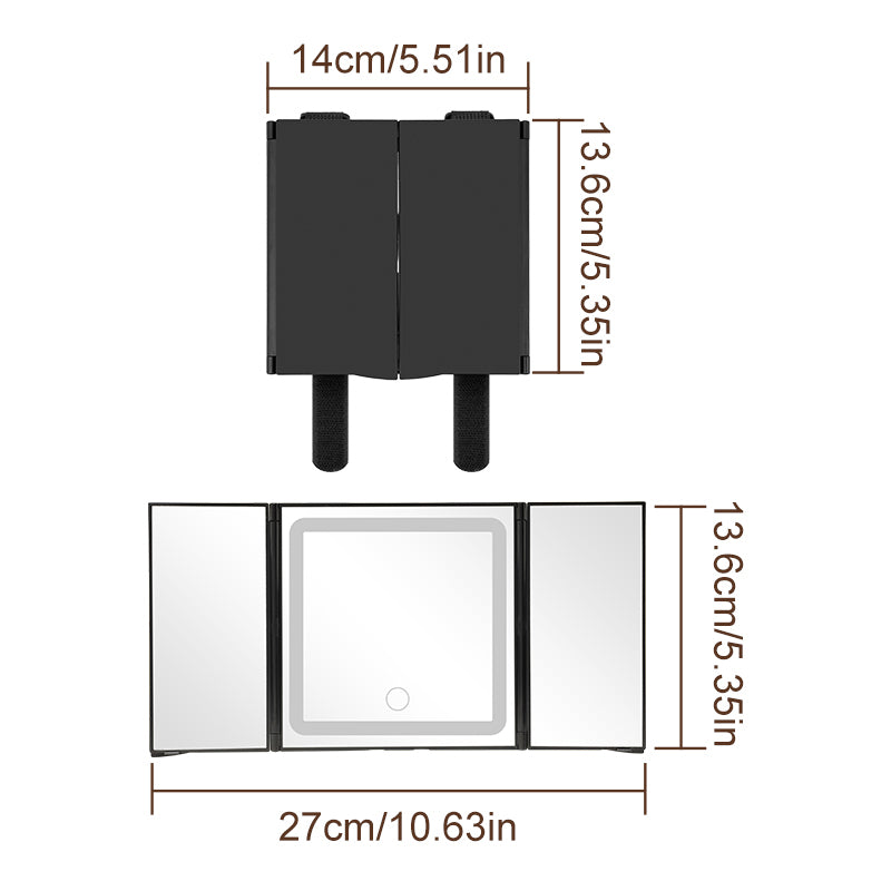 Miroir Espejo Con Luz Espejos Espelhos Led De Maquillaje  Sun Visor Car mirror