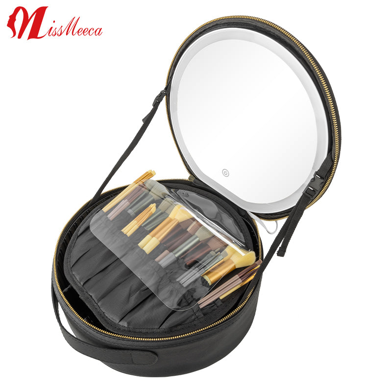 Portable Espelhos Espejo Con Luz Led Travel Vanity Cosmetic Case