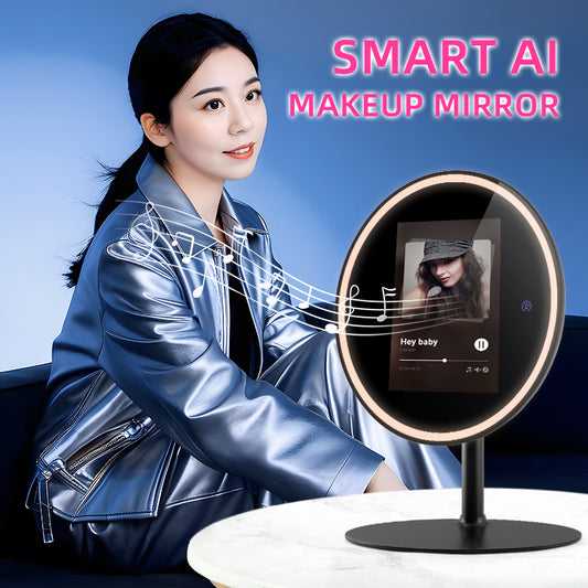 10.1 Inch Smart Makeup Mirror with LED Light and Music Player