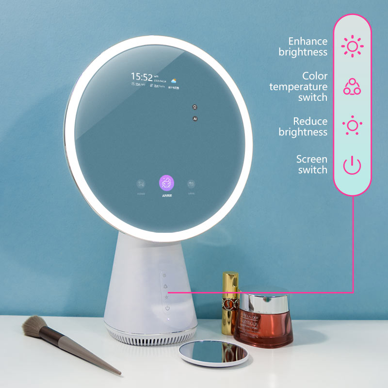 Smart Mirror Control Button Explanation with Icons