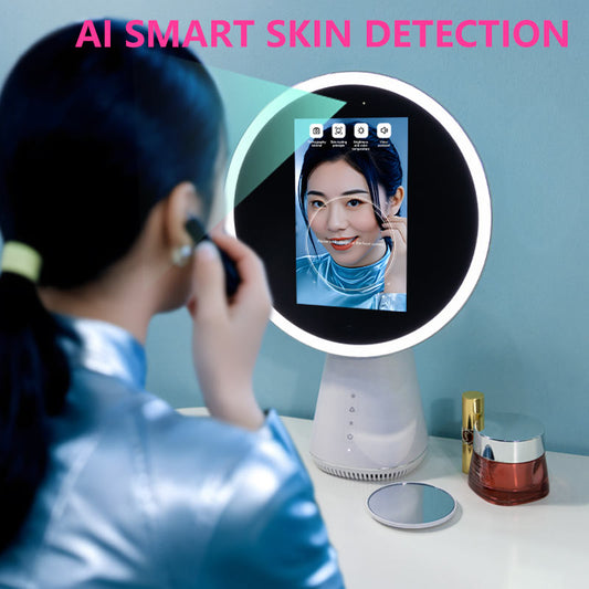 AI Smart Makeup Mirror Skin Detection Screen