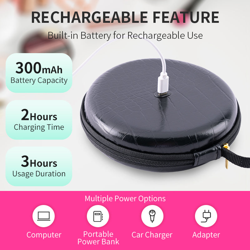 built-in battery mirror-USB portable car charger compatible