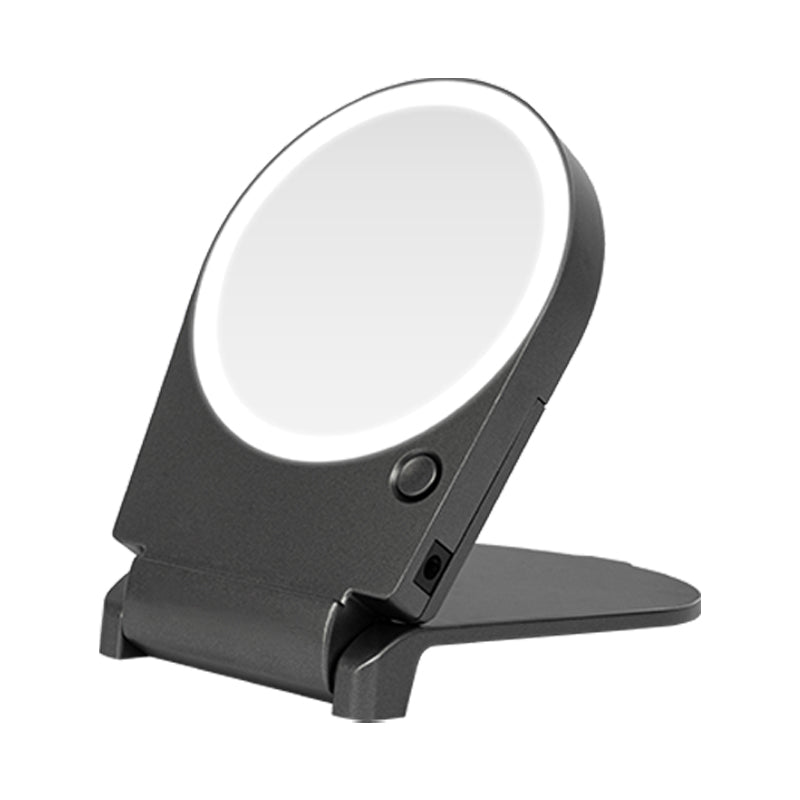 Customized LED Illuminated Makeup Mirror with 5x Magnification and Folding Portable Makeup Mirror