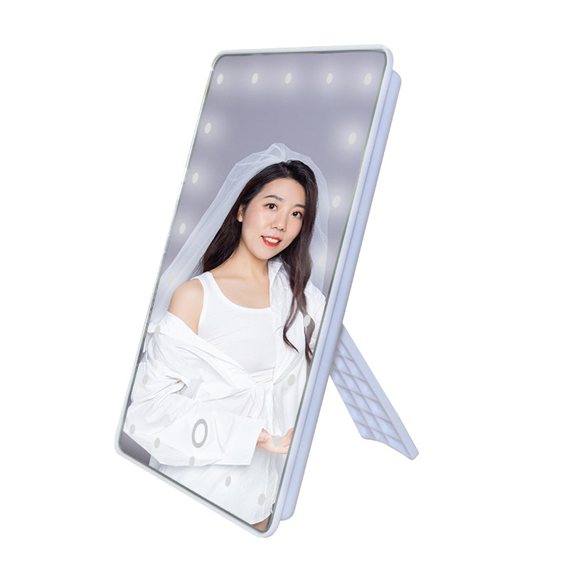 Hot Sales  miroir mural With LED Light Ajustable Brightness Flat Mirror