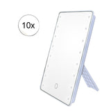 22pcs led light  Smart mirror glass touch screen with 10X manifying mirror
