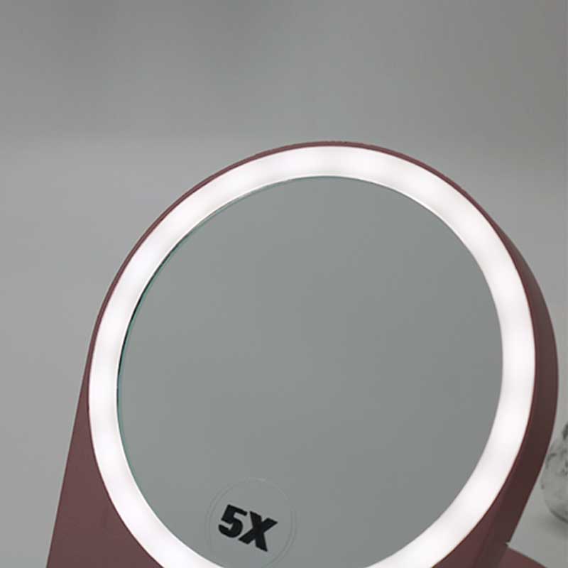 Travel makeup mirror 5x magnifiying diy vanity mirror with lights compact