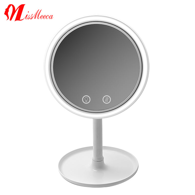 Trinity fan vanity mirror small mirror creative desktop magnifier with fan