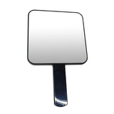 Black Handheld Make Up Mirror Square Shape New Year Gift For Friends