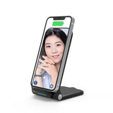 Small Vanity Make Up Mirror Wireless Charge Phone Foldable Mirror Adjustable Height
