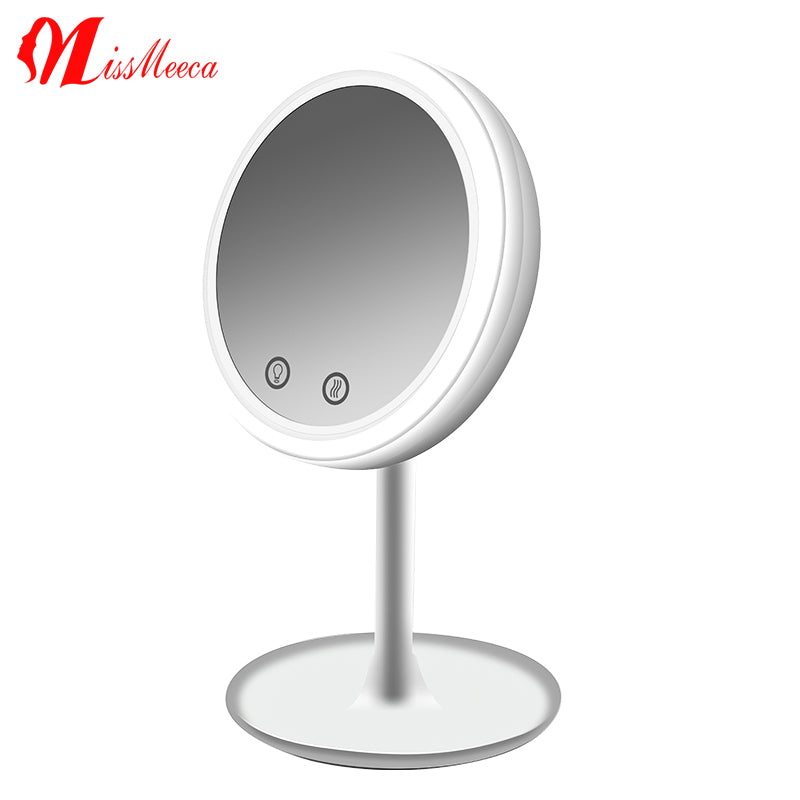 Trinity fan vanity mirror small mirror creative desktop magnifier with fan