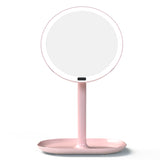 magnifying lighted makeup mirror