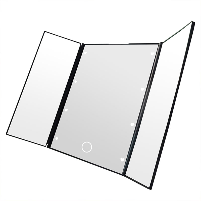 3 way mirror with led light miroir touch sensor switch