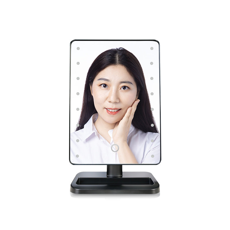 Standing mirror with storagee Stock Sensor Switch  Light LED Mirror