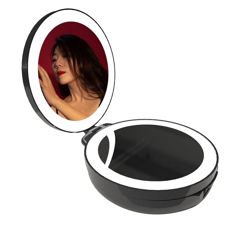 Flexible mirror LED Mirror With Stretchable Stand 1X/10X Magnifying Mirror