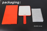 Red  Color Square Big Size Make UP Mirror With Handle OEM/ODM accepted