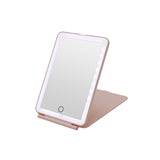 2022 Best Selling Foldable Make Up Mirror With LED Light Strip Desktop 3 Color Light Mirror Smart Sensor Switch Vanity Mirror